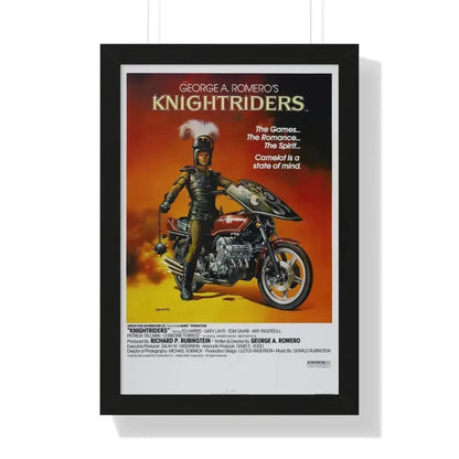 KNIGHTRIDERS 1981 - Framed Movie Poster 16″ x 24″ Black - The Sticker Space