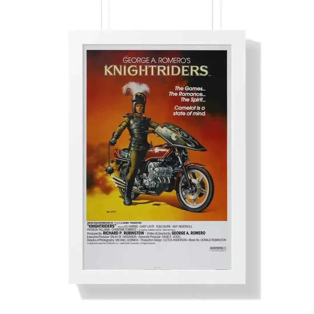 KNIGHTRIDERS 1981 - Framed Movie Poster 16″ x 24″ White - The Sticker Space