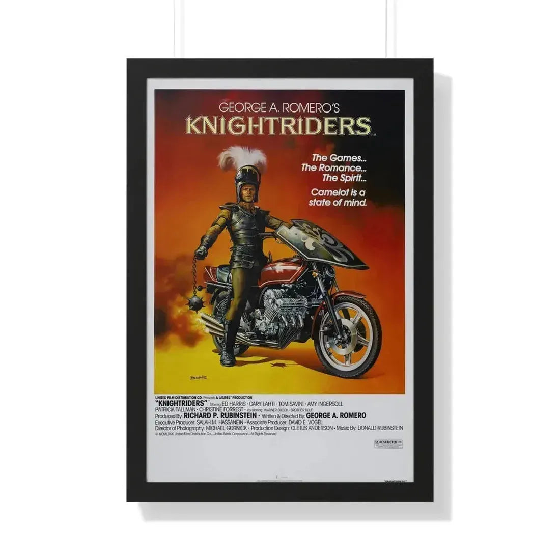 KNIGHTRIDERS 1981 - Framed Movie Poster 20" x 30" Black - The Sticker Space