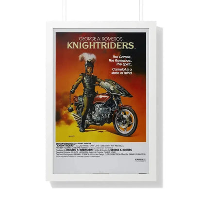 KNIGHTRIDERS 1981 - Framed Movie Poster 20" x 30" White - The Sticker Space