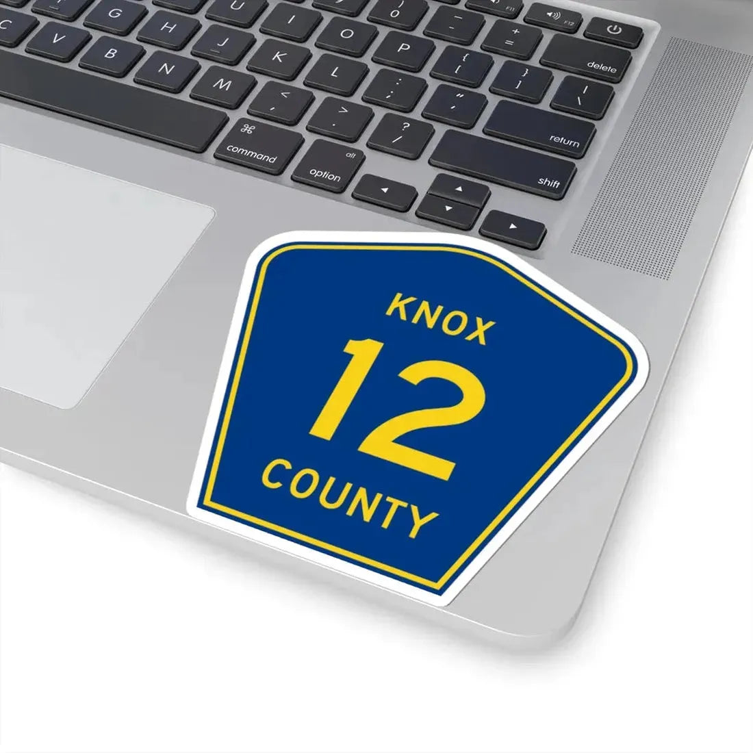 Knox County 12 (Illinois) (Road Sign) STICKER Vinyl Kiss-Cut Decal - The Sticker Space