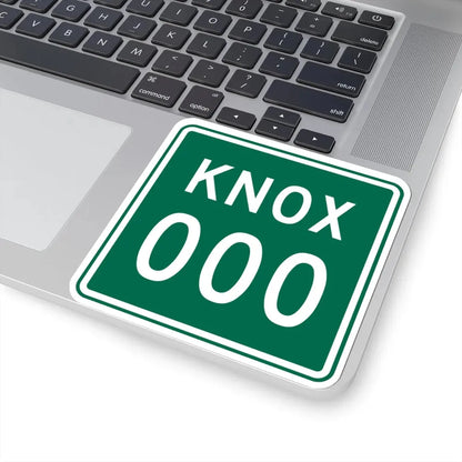 Knox Township Jefferson County Ohio route shield template (Ohio) (Road Sign) STICKER Vinyl Kiss-Cut Decal - The Sticker Space
