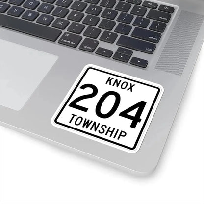 Knox Township Route 204 Holmes County Ohio (Ohio) (Road Sign) STICKER Vinyl Kiss-Cut Decal - The Sticker Space