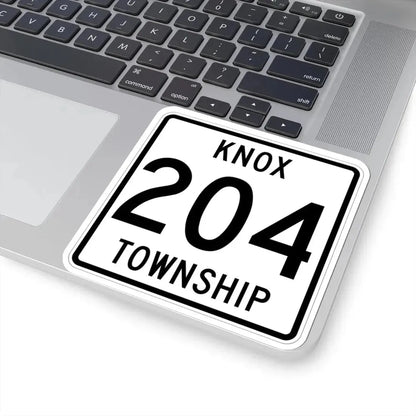 Knox Township Route 204 Holmes County Ohio (Ohio) (Road Sign) STICKER Vinyl Kiss-Cut Decal - The Sticker Space