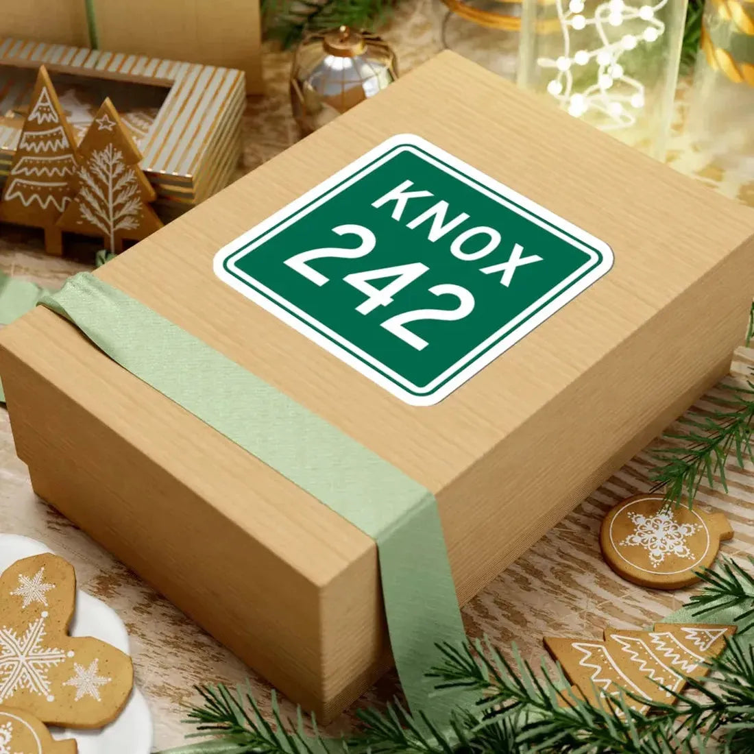 Knox Township Route 242 Jefferson County Ohio (Ohio) (Road Sign) STICKER Vinyl Kiss-Cut Decal - The Sticker Space