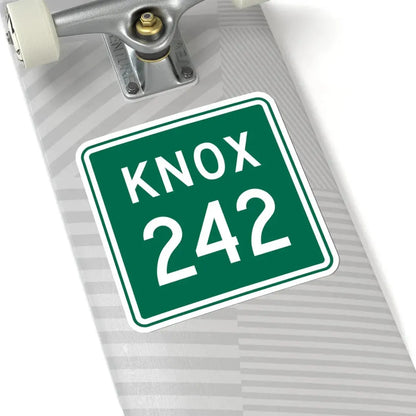 Knox Township Route 242 Jefferson County Ohio (Ohio) (Road Sign) STICKER Vinyl Kiss-Cut Decal - The Sticker Space