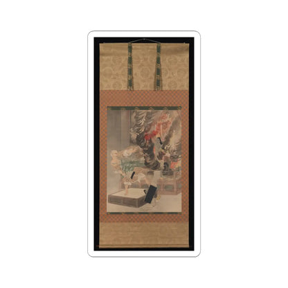 Kobayashi Kiyochika - The Fury of Monk Raigō - ca. 1900 v3 - STICKER Vinyl Kiss-Cut Decal