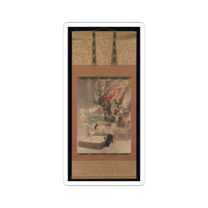 Kobayashi Kiyochika - The Fury of Monk Raigō - ca. 1900 v3 - STICKER Vinyl Kiss-Cut Decal