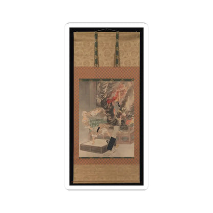 Kobayashi Kiyochika - The Fury of Monk Raigō - ca. 1900 v3 - STICKER Vinyl Kiss-Cut Decal