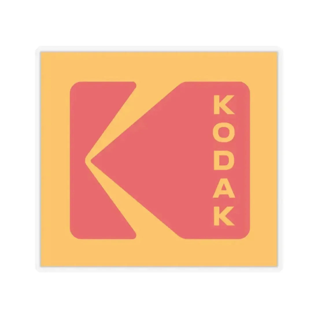 Kodak (Eastman Kodak Company) (Logo) STICKER Vinyl Kiss-Cut Decal 2 Inch Transparent - The Sticker Space