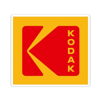 Kodak (Eastman Kodak Company) (Logo) STICKER Vinyl Kiss-Cut Decal 2 Inch White - The Sticker Space