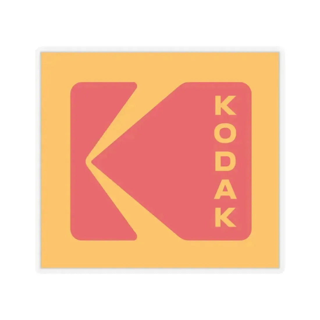Kodak (Eastman Kodak Company) (Logo) STICKER Vinyl Kiss-Cut Decal 3 Inch Transparent - The Sticker Space