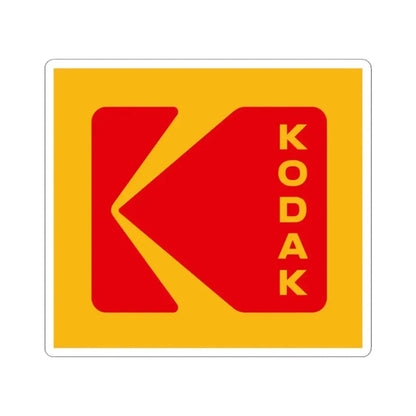 Kodak (Eastman Kodak Company) (Logo) STICKER Vinyl Kiss-Cut Decal 3 Inch White - The Sticker Space