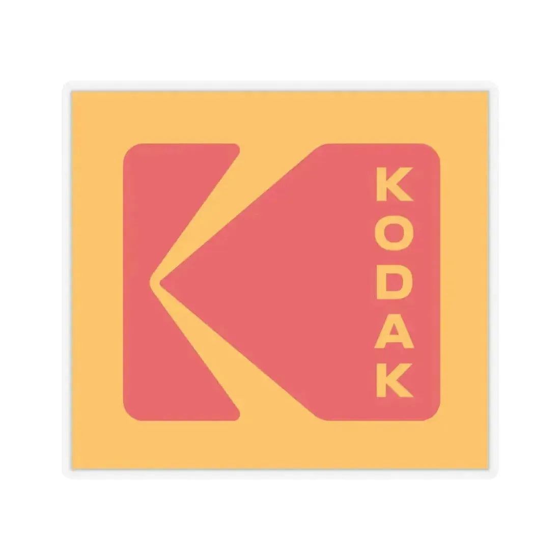 Kodak (Eastman Kodak Company) (Logo) STICKER Vinyl Kiss-Cut Decal 4 Inch Transparent - The Sticker Space