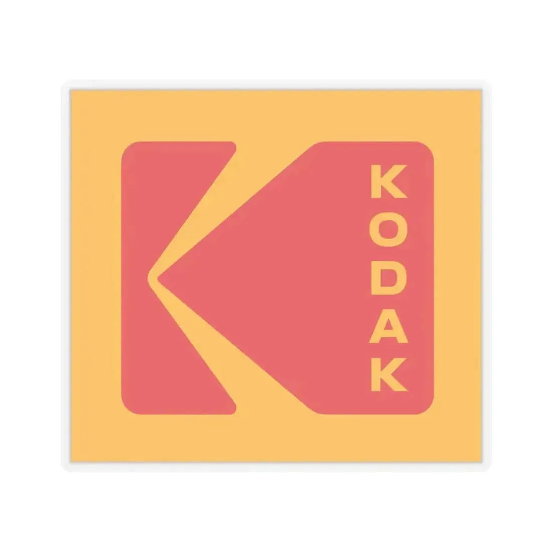 Kodak (Eastman Kodak Company) (Logo) STICKER Vinyl Kiss-Cut Decal 6 Inch Transparent - The Sticker Space