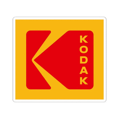 Kodak (Eastman Kodak Company) (Logo) STICKER Vinyl Kiss-Cut Decal 6 Inch White - The Sticker Space