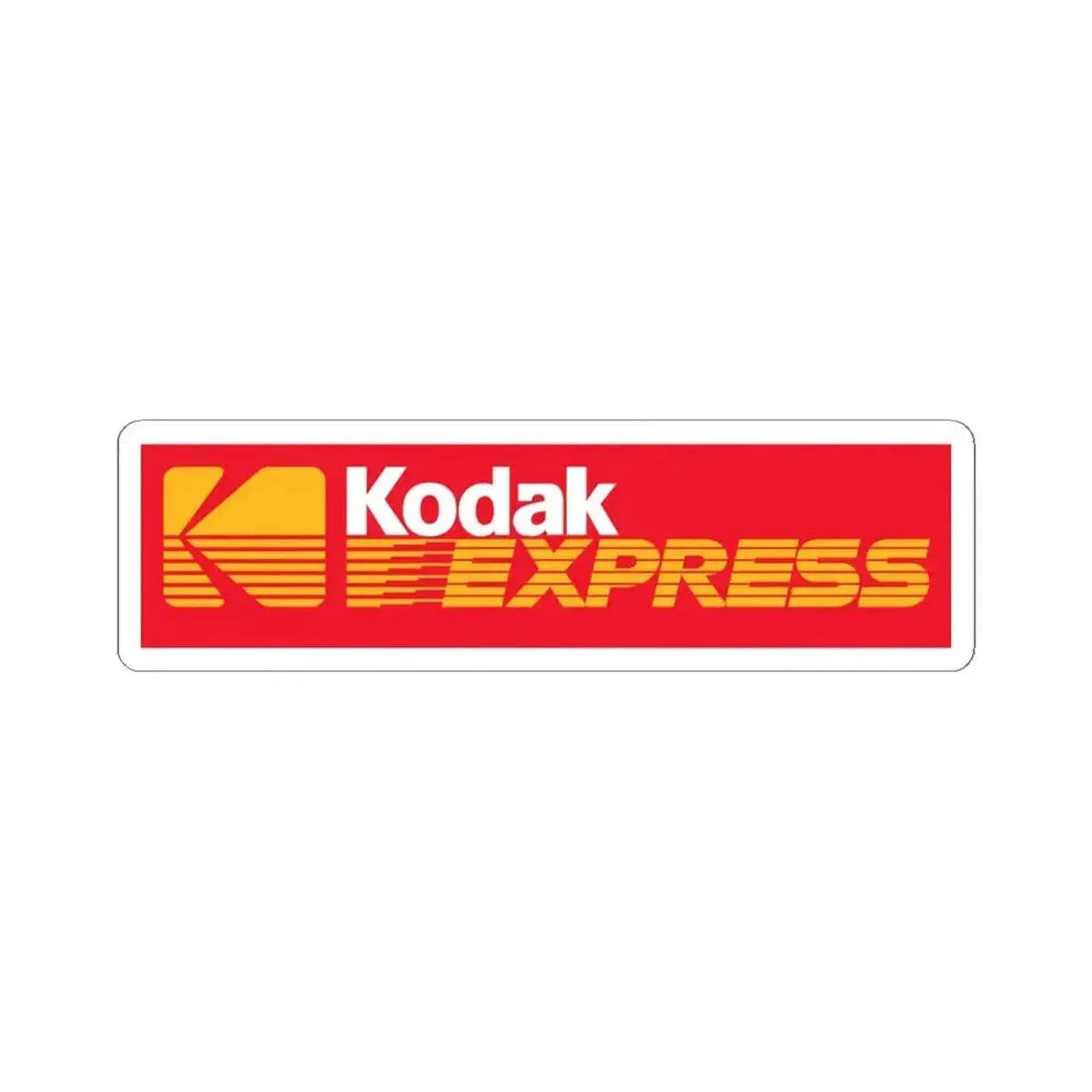 Kodak Express (Logo) STICKER Vinyl Kiss-Cut Decal 6 Inch White - The Sticker Space