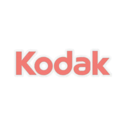 Kodak (Logo) STICKER Vinyl Kiss-Cut Decal 6 Inch Transparent - The Sticker Space