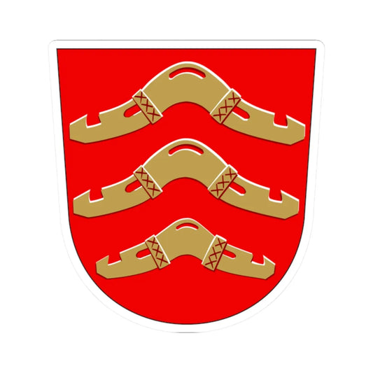 Kodisjoki.vaakuna (Finland) (Coat of Arms) STICKER Vinyl Kiss-Cut Decal 2 Inch White - The Sticker Space