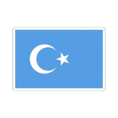 Kokbayraq flag (China) STICKER Vinyl Kiss-Cut Decal 2 Inch White - The Sticker Space