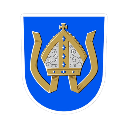 Kokemäki.vaakuna (Finland) (Coat of Arms) STICKER Vinyl Kiss-Cut Decal 4 Inch White - The Sticker Space