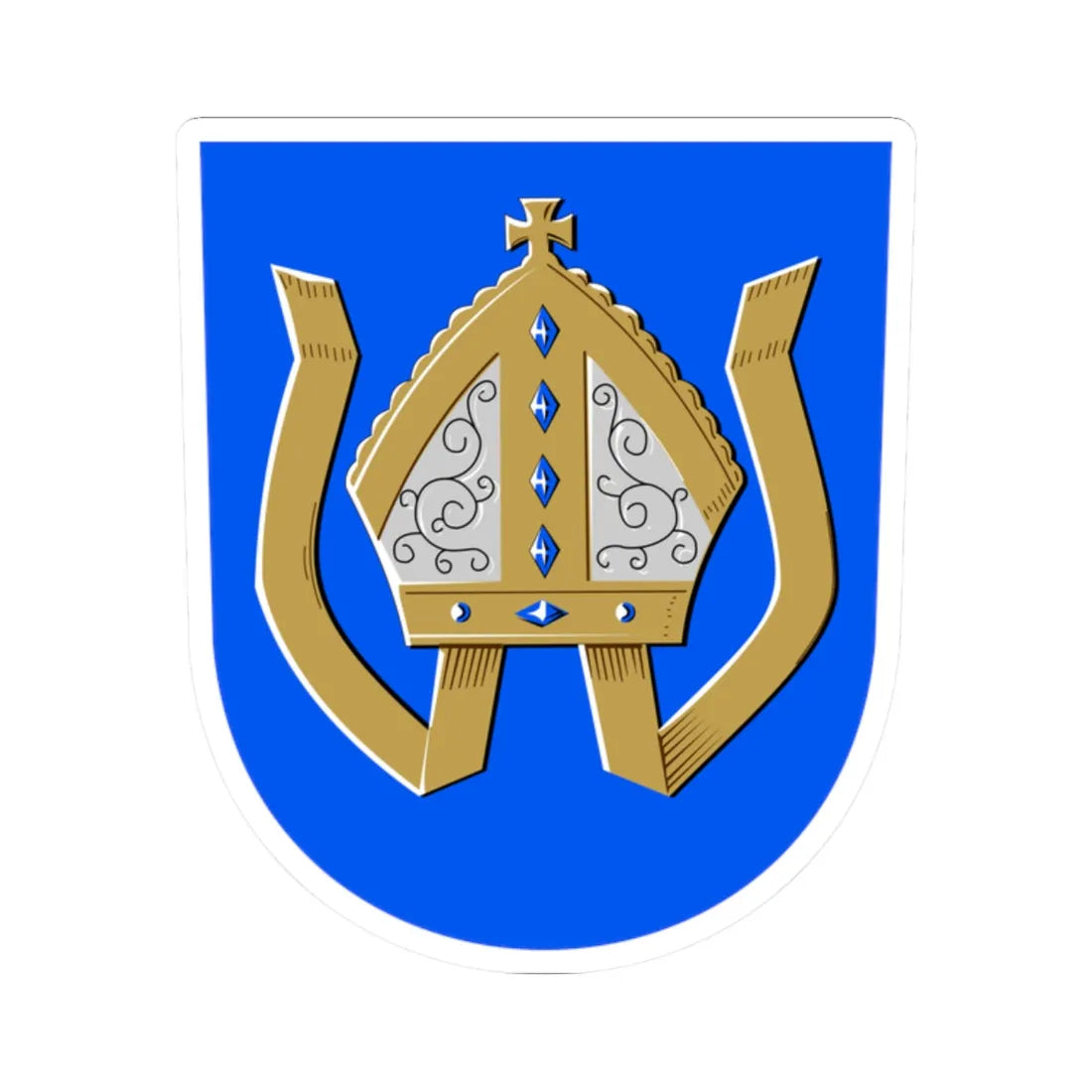 Kokemäki.vaakuna (Finland) (Coat of Arms) STICKER Vinyl Kiss-Cut Decal - The Sticker Space