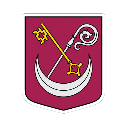 Kokneses pagasts COA (Latvia) (Coat of Arms) STICKER Vinyl Kiss-Cut Decal 6 Inch White - The Sticker Space