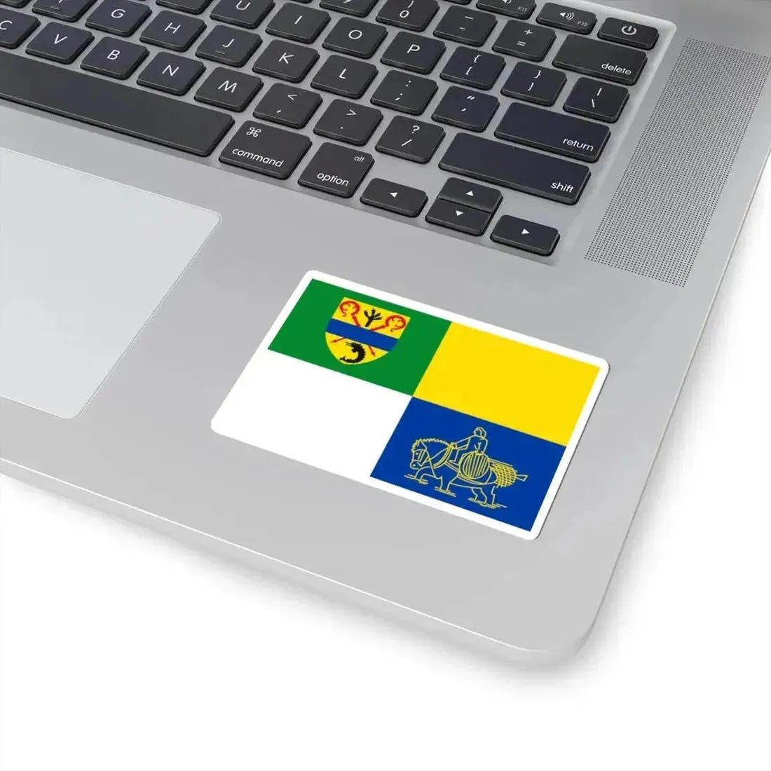 Koksijde vlag (Belgium) STICKER Vinyl Kiss-Cut Decal - The Sticker Space