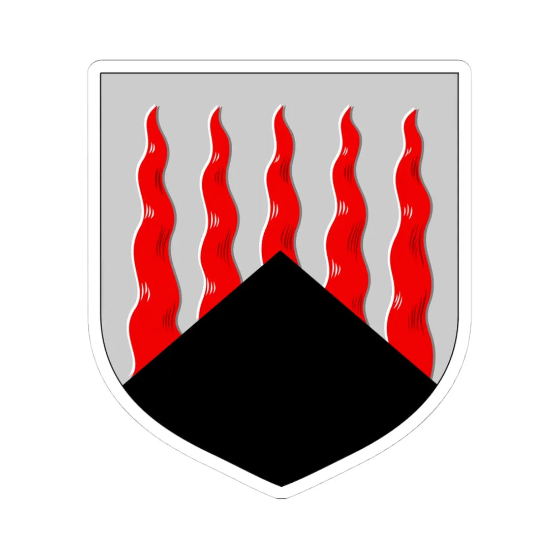 Kolari.vaakuna (Finland) (Coat of Arms) STICKER Vinyl Kiss-Cut Decal 4 Inch White - The Sticker Space