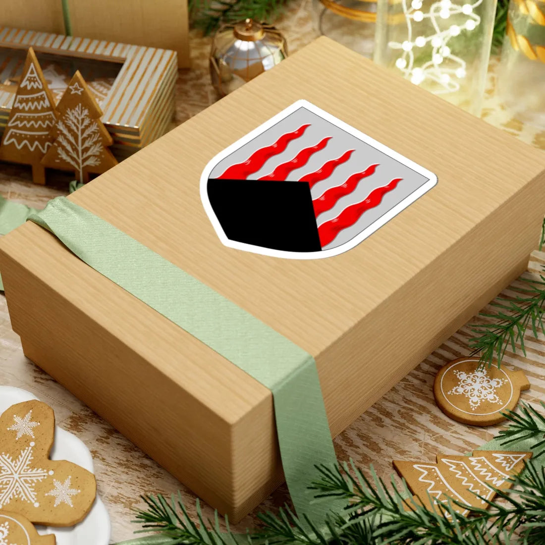 Kolari.vaakuna (Finland) (Coat of Arms) STICKER Vinyl Kiss-Cut Decal - The Sticker Space