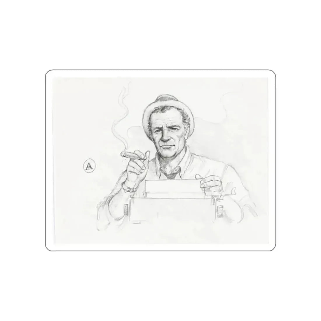 Kolchak, The Night Stalker Illustration (1994) (Magazine Illustration) STICKER Vinyl Die-Cut Decal - The Sticker Space