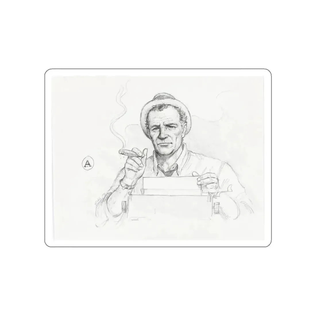 Kolchak, The Night Stalker Illustration (1994) (Magazine Illustration) STICKER Vinyl Die-Cut Decal - The Sticker Space