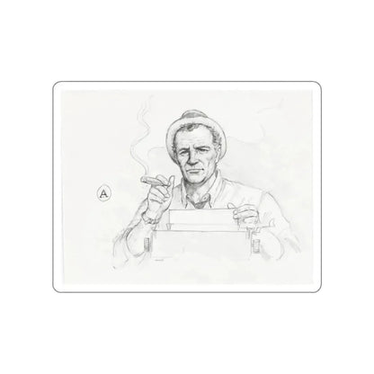 Kolchak, The Night Stalker Illustration (1994) (Magazine Illustration) STICKER Vinyl Die-Cut Decal White Die-Cut 2 Inch - The Sticker Space