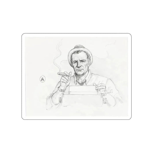 Kolchak, The Night Stalker Illustration (1994) (Magazine Illustration) STICKER Vinyl Die-Cut Decal White Die-Cut 2 Inch - The Sticker Space