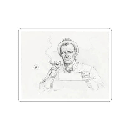 Kolchak, The Night Stalker Illustration (1994) (Magazine Illustration) STICKER Vinyl Die-Cut Decal White Die-Cut 3 Inch - The Sticker Space