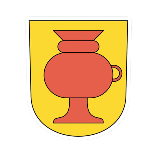 Kollbrunn coat of arms (Switzerland) (Coat of Arms) STICKER Vinyl Kiss-Cut Decal 2 Inch White - The Sticker Space