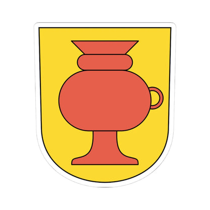 Kollbrunn coat of arms (Switzerland) (Coat of Arms) STICKER Vinyl Kiss-Cut Decal 4 Inch White - The Sticker Space