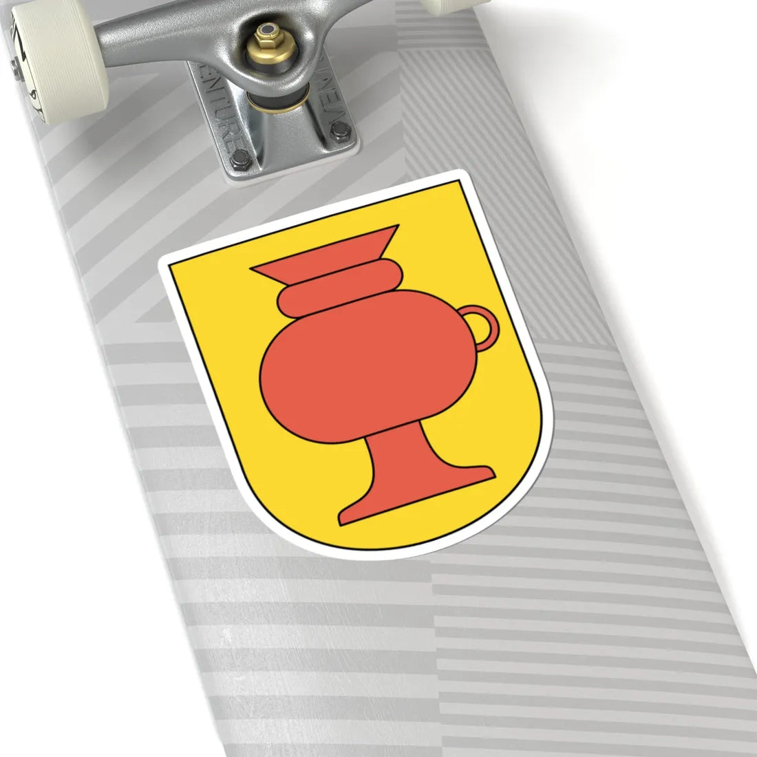 Kollbrunn coat of arms (Switzerland) (Coat of Arms) STICKER Vinyl Kiss-Cut Decal - The Sticker Space