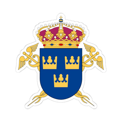 Kommerskollegium vapen (Sweden) (Coat of Arms) STICKER Vinyl Kiss-Cut Decal 6 Inch White - The Sticker Space