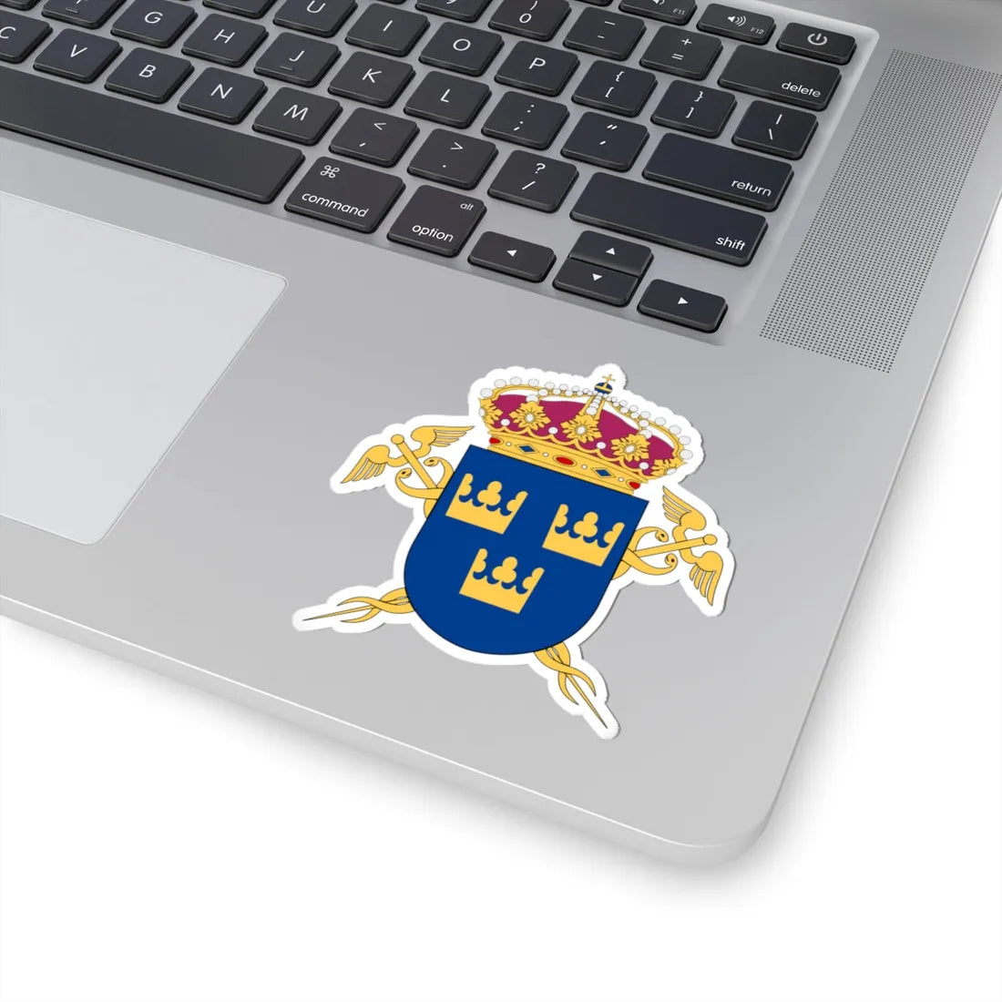 Kommerskollegium vapen (Sweden) (Coat of Arms) STICKER Vinyl Kiss-Cut Decal - The Sticker Space