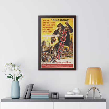 KONGA 1961 - Framed Movie Poster-The Sticker Space