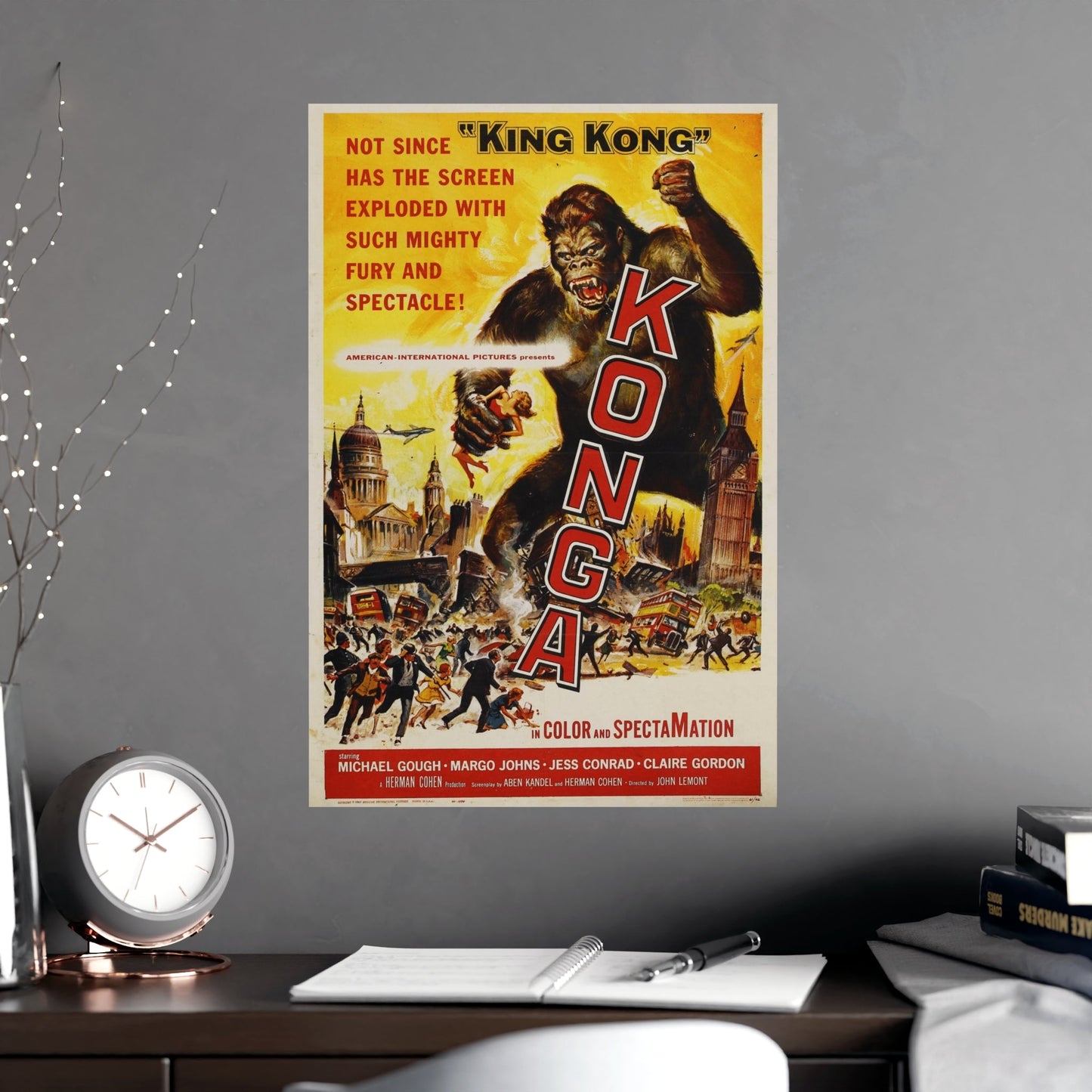 KONGA 1961 - Paper Movie Poster-The Sticker Space