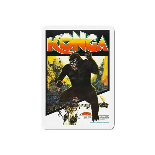 KONGA (2) 1961 Movie Poster - Refrigerator Magnet 6 Inch Die-Cut - The Sticker Space