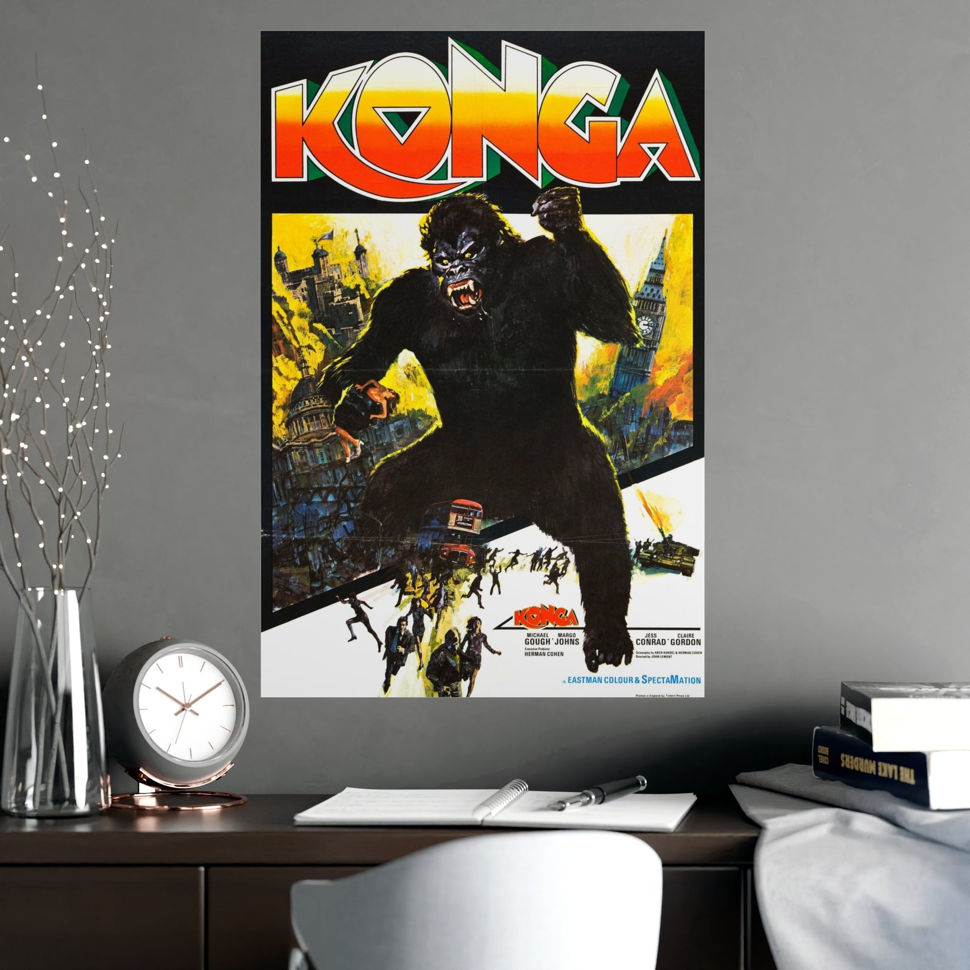 KONGA (2) 1961 - Paper Movie Poster-The Sticker Space
