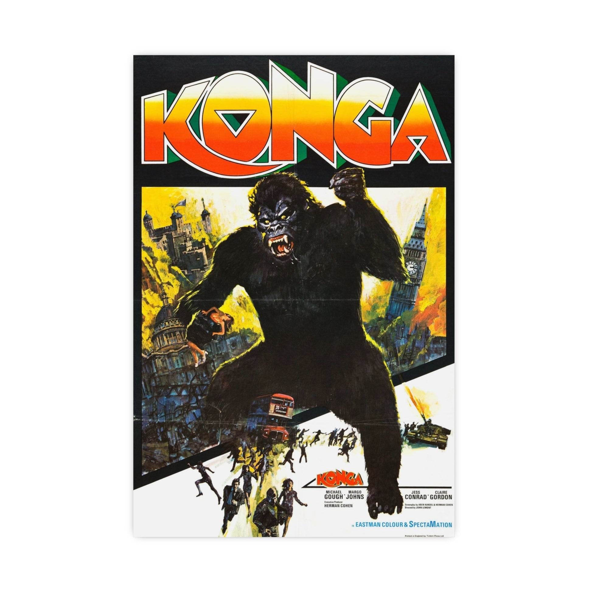 KONGA (2) 1961 - Paper Movie Poster-16″ x 24″ (Vertical)-The Sticker Space