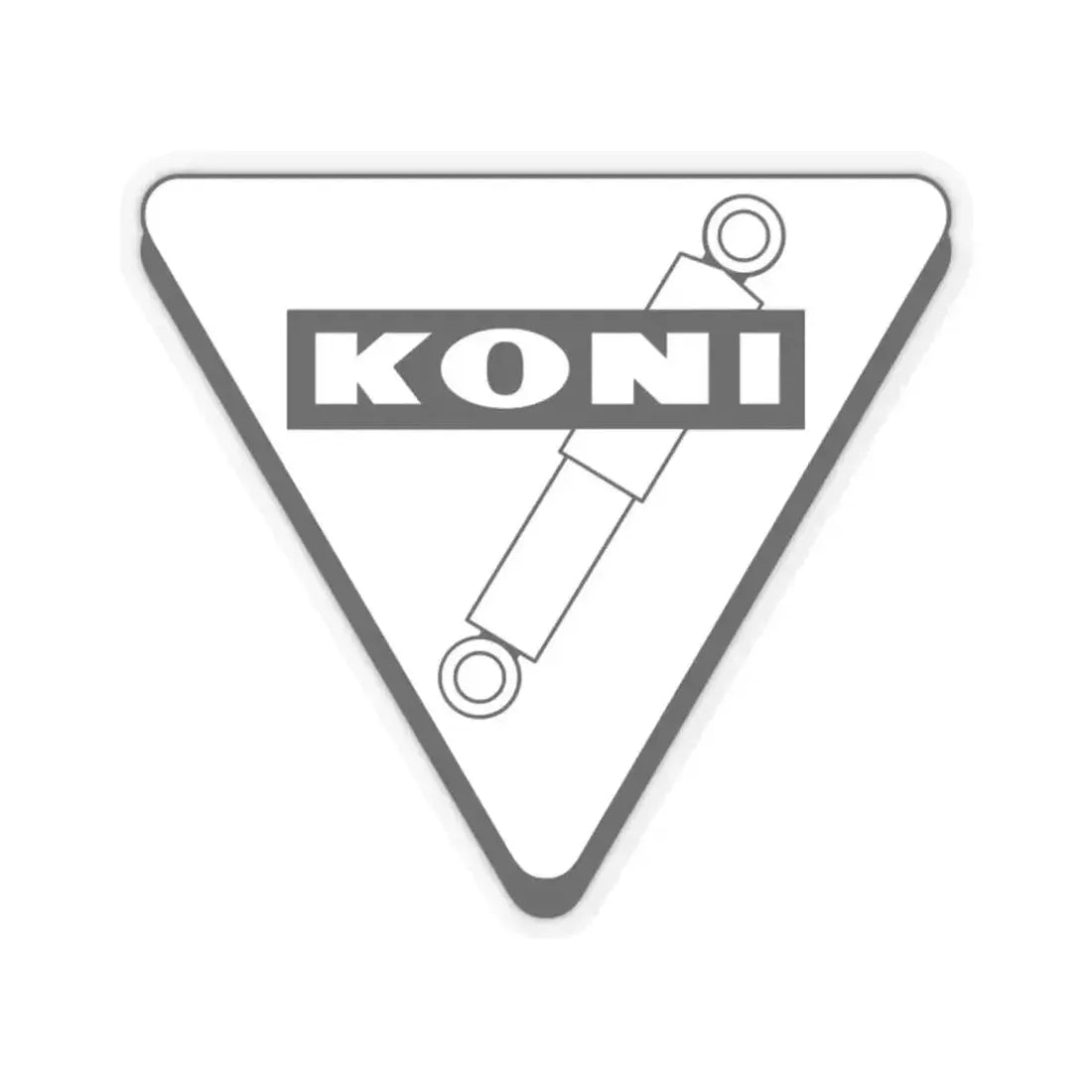 Koni Group (old & bw) (Logo) STICKER Vinyl Kiss-Cut Decal 2 Inch Transparent - The Sticker Space