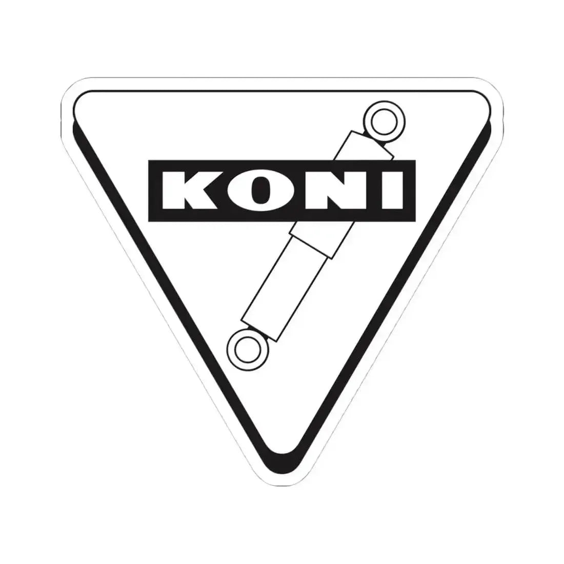 Koni Group (old & bw) (Logo) STICKER Vinyl Kiss-Cut Decal 4 Inch White - The Sticker Space