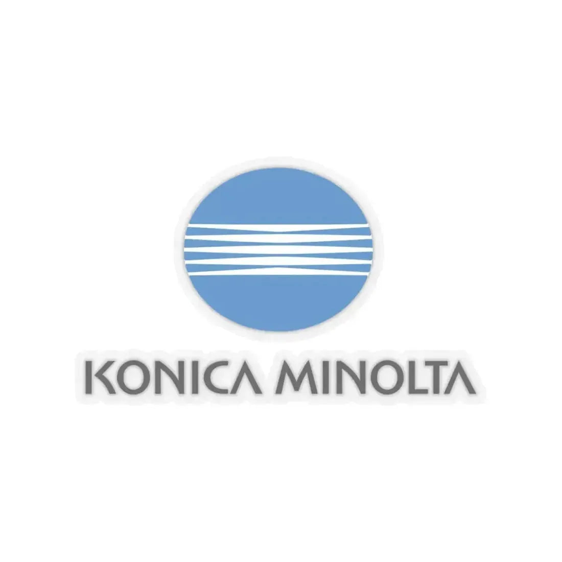 Konica Minolta Inc. (Logo) STICKER Vinyl Kiss-Cut Decal 6 Inch Transparent - The Sticker Space