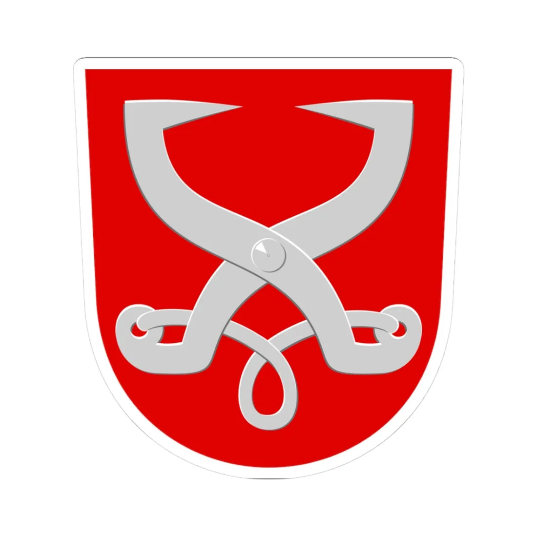 Konnevesi.vaakuna (Finland) (Coat of Arms) STICKER Vinyl Kiss-Cut Decal 3 Inch White - The Sticker Space