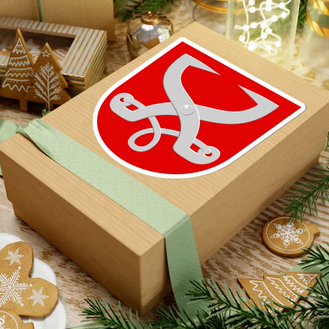 Konnevesi.vaakuna (Finland) (Coat of Arms) STICKER Vinyl Kiss-Cut Decal - The Sticker Space